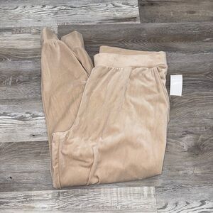 Women’s Cable & Gauge Crushed Velvet Joggers size 2X